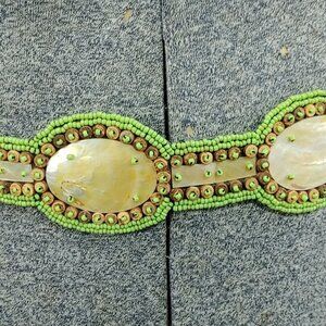 Bohemian style Shell Belt, Green